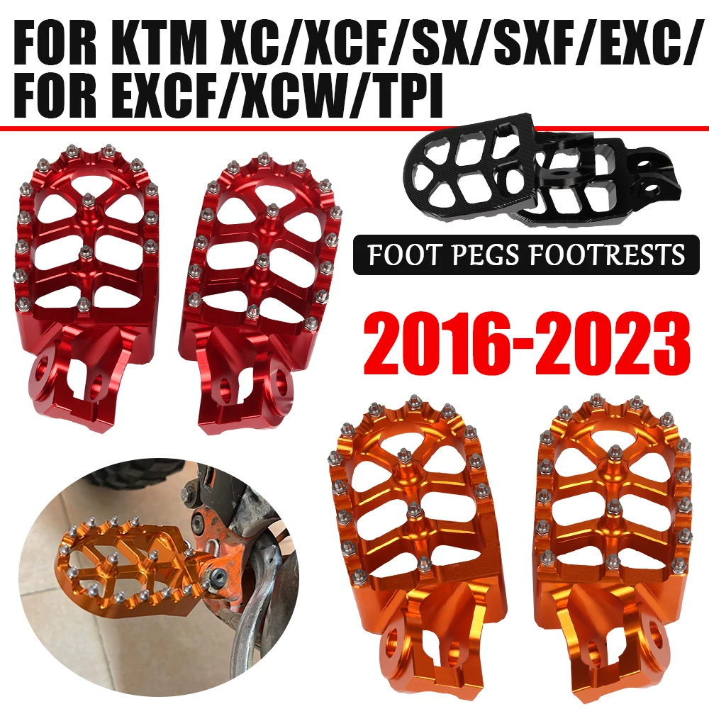 

For KTM 2017-2022 Footrest Footpeg Foot Pegs Rests Pedal For KTM SX SXF EXC EXCF XC XCF XCW SX-F EXC-F 125 150 250 350 450 500