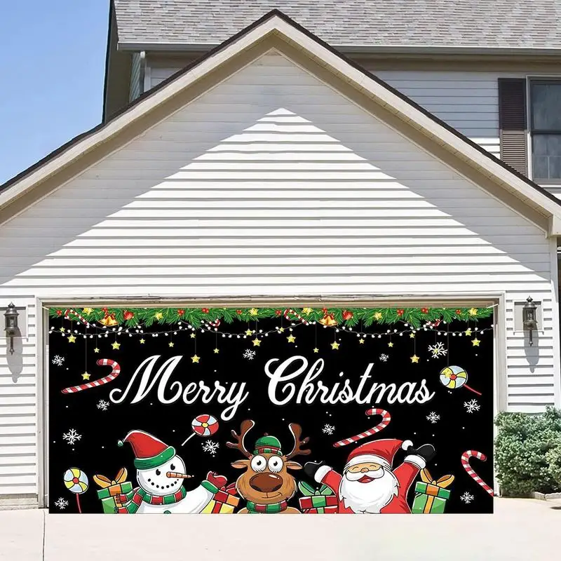 

Merry Christmas Banner Outside Christmas Decorations For Door Christmas Banner Large Yard Sign For Garden Decoration