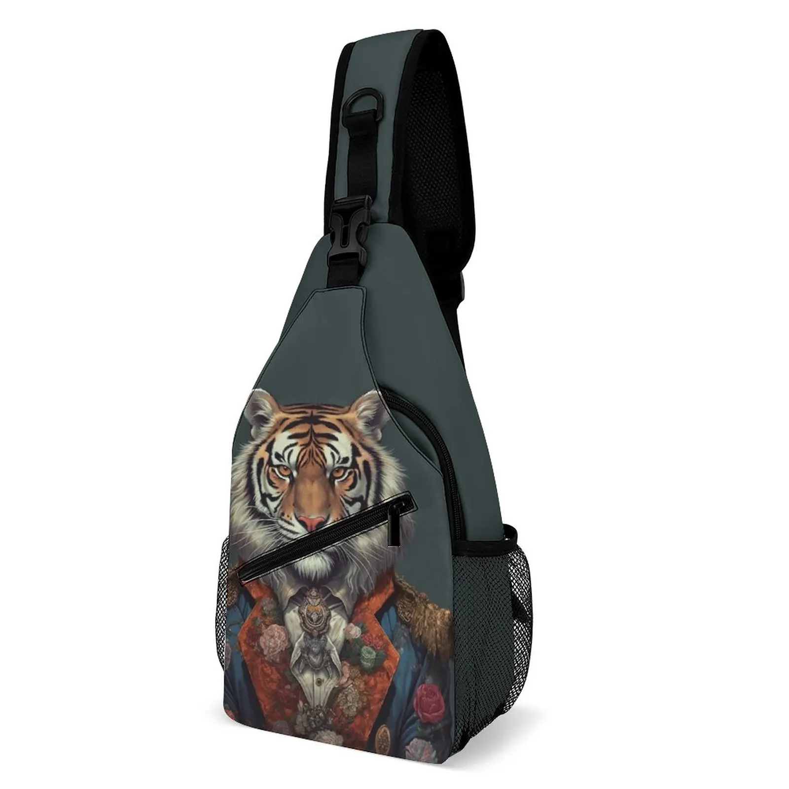 

Tiger Shoulder Bags Dapper Clothing Funny Chest Bag Men Business Travel Sling Bag Workout Print Crossbody Bags