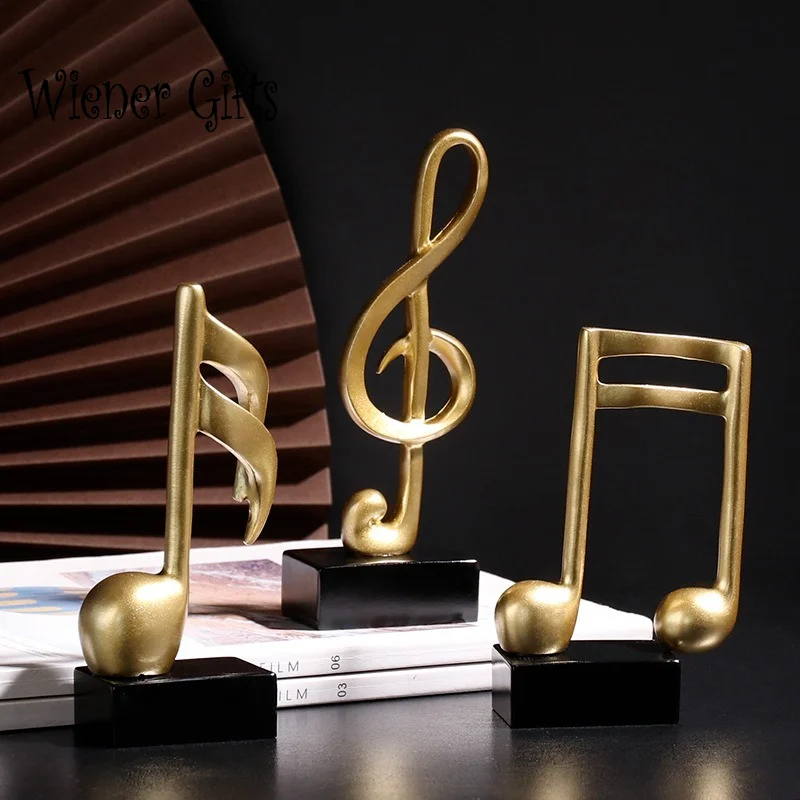 

Piano decoration ornaments 3PCS European home decoration creative resin note model doll desktop art craft miniature