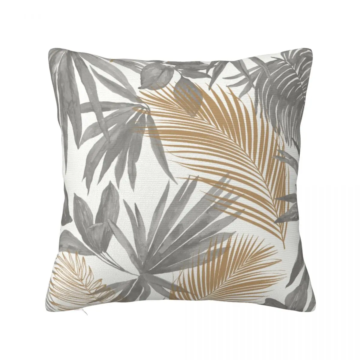 

Palm Leaf Pillowcase Printing Polyester Cushion Cover Decorative Art Collage Throw Pillow Case Cover Car Zippered 18"