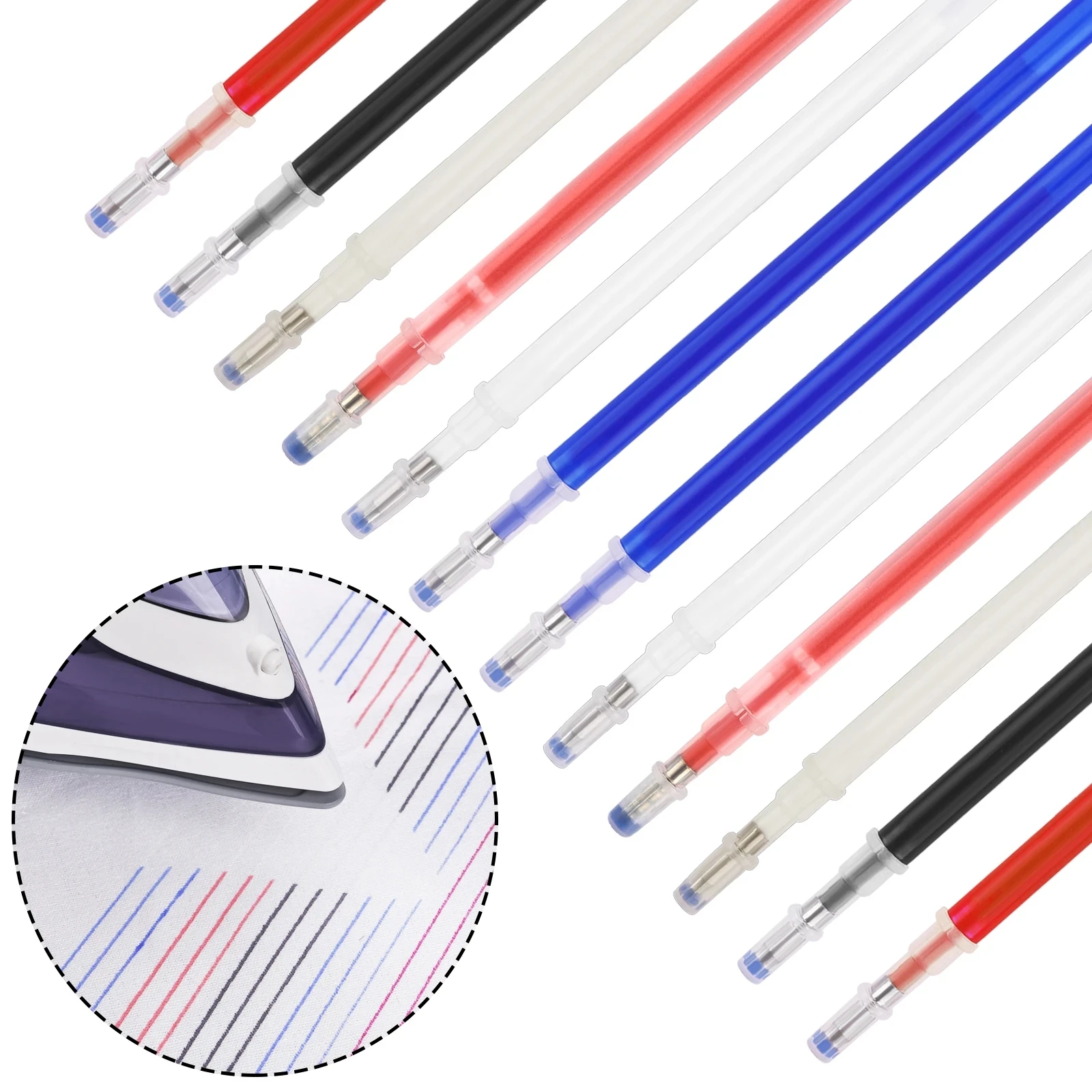 

10Pcs Set Heat Erasable Magic Marker Pen Temperature Disappearing Fabric Pens Line Marking DIY Craft Sewing Accessories