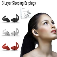 silicone 3 layer sleeping earplugs sponge sleeping earplugs anti noise sleep ear plug oise cancelling plugs for snoring