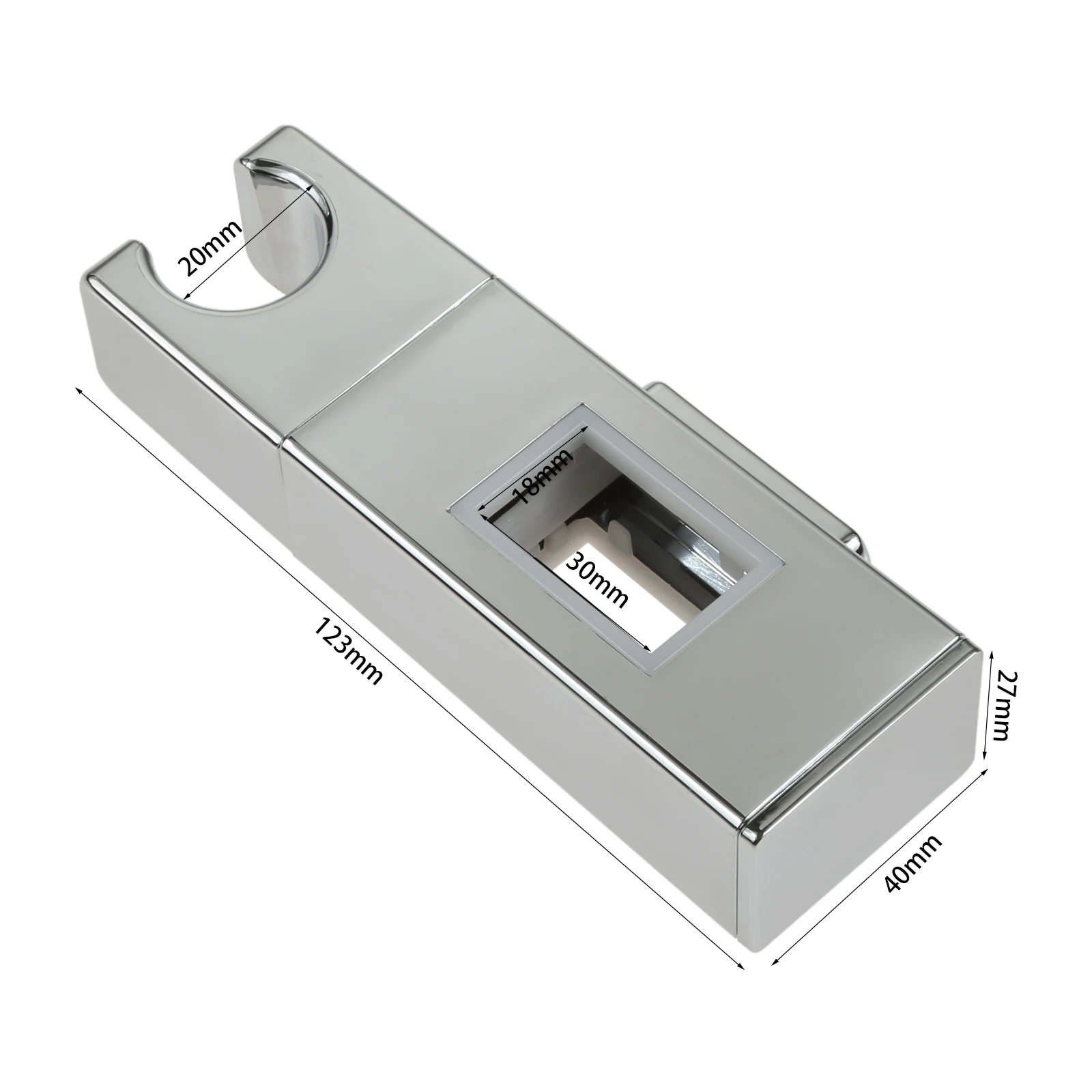 ABS хромированные регулируемые кронштейны для ручной душа ванной комнаты 30*18 мм