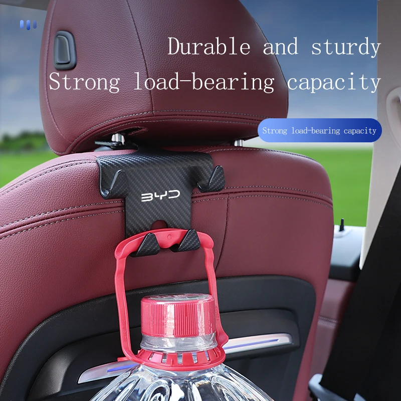 Крючок на подголовник сиденья автомобиля из углеродного волокна 2023 для BYD ATTO 3 Yuan
