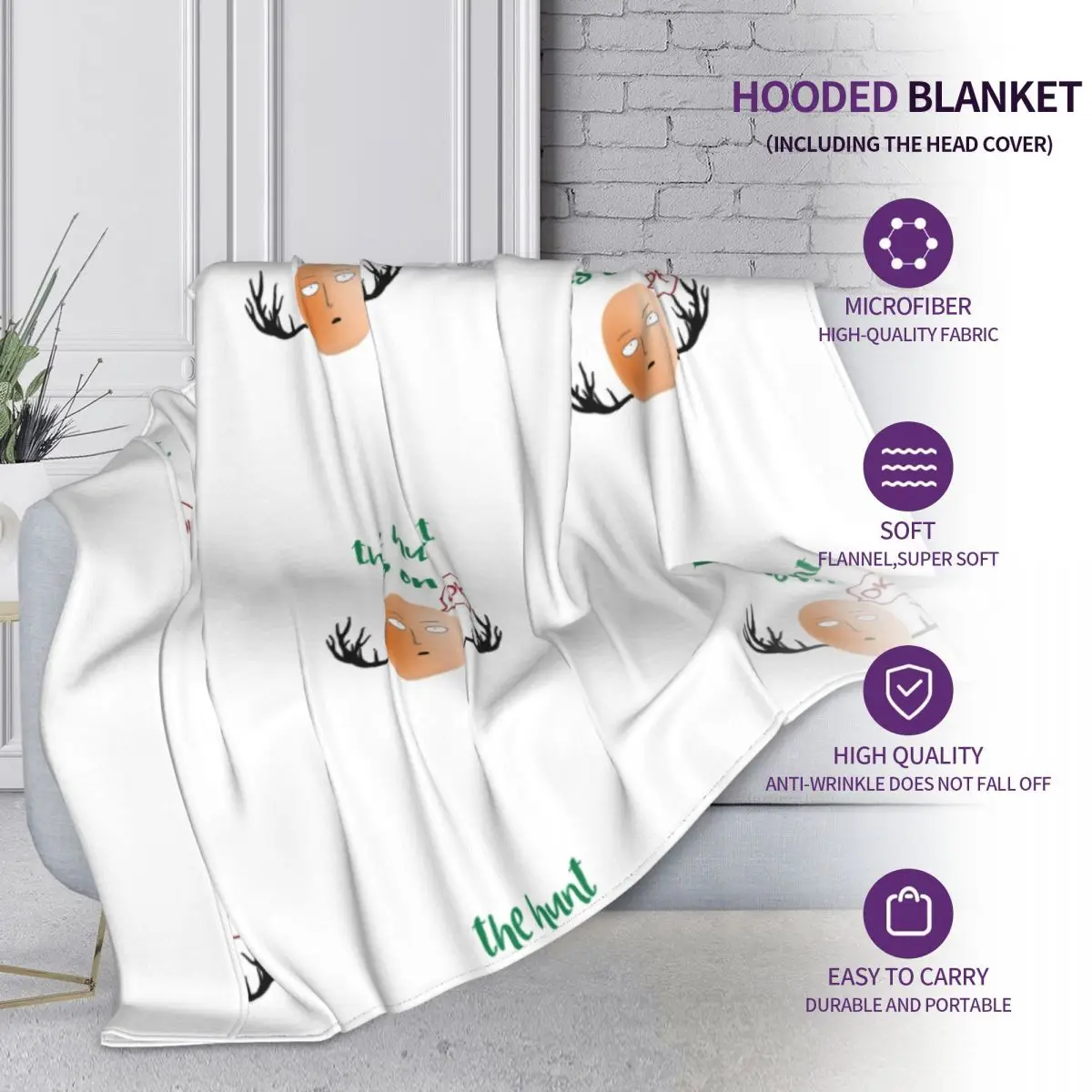 Пасхальное одеяло для охоты за яйцами мужское флисовое кресло с капюшоном