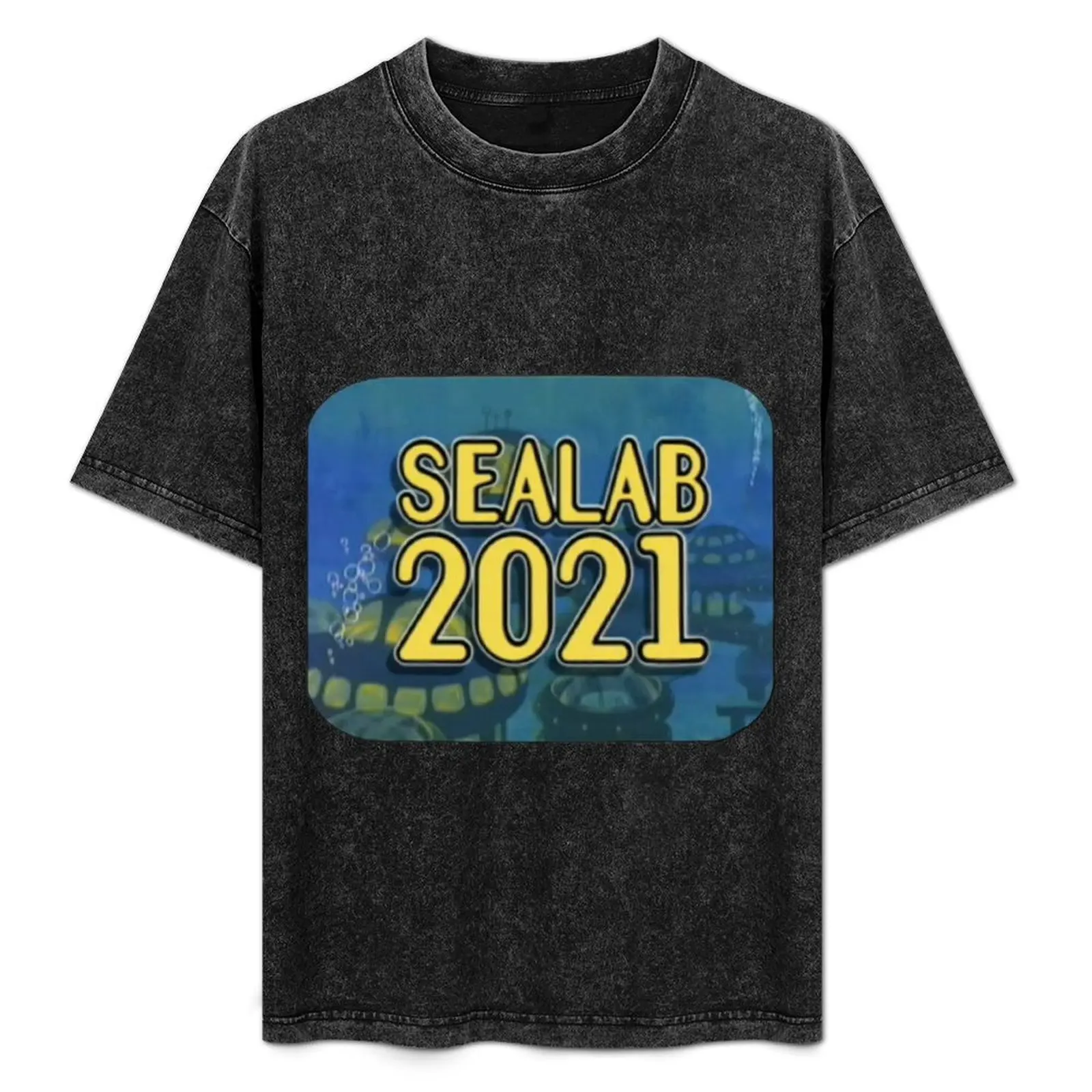 Фото Футболка Sealab 2021, удобная рабочая футболка для мужчин №1