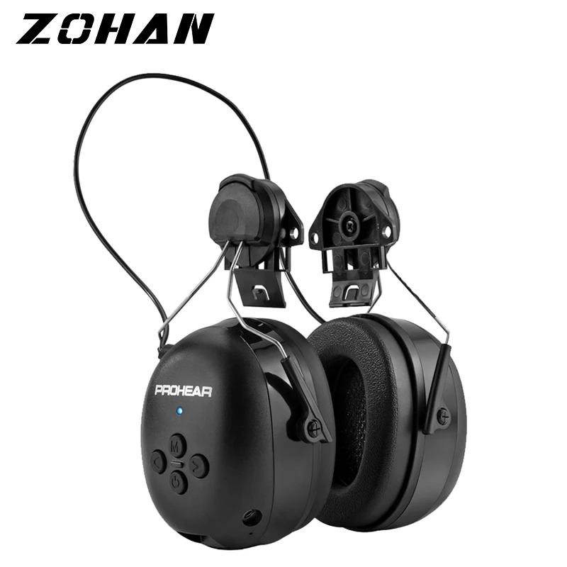 Фото ZOHAN наушники электронные Bluetooth наушники безопасная защита слуха наушники с шумоподавлением для касок адаптер ARC Rail №1