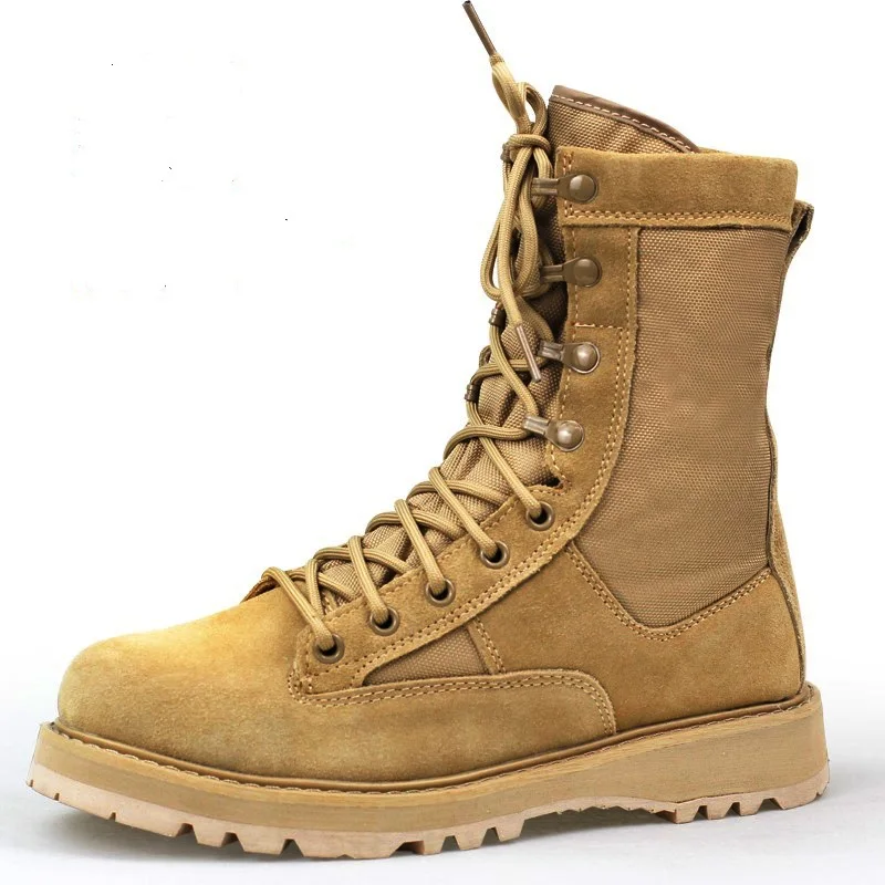 

2021 military sand combat boots Breathable desert autumn and winter military version mountaineering boots special forces men