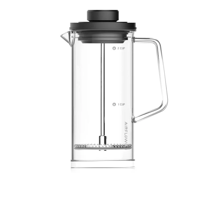 

Coffee Press Household 304 Stainless Steel Strainer Teapot Heat-resistant Glass 180ml 400ml Airflow Coffee