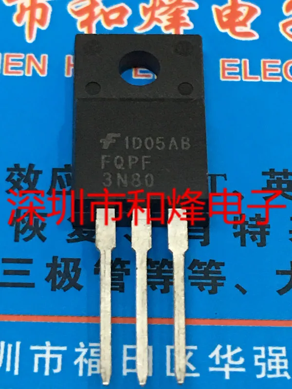 

5 pieces FQPF3N80 TO-220F 800V 3A