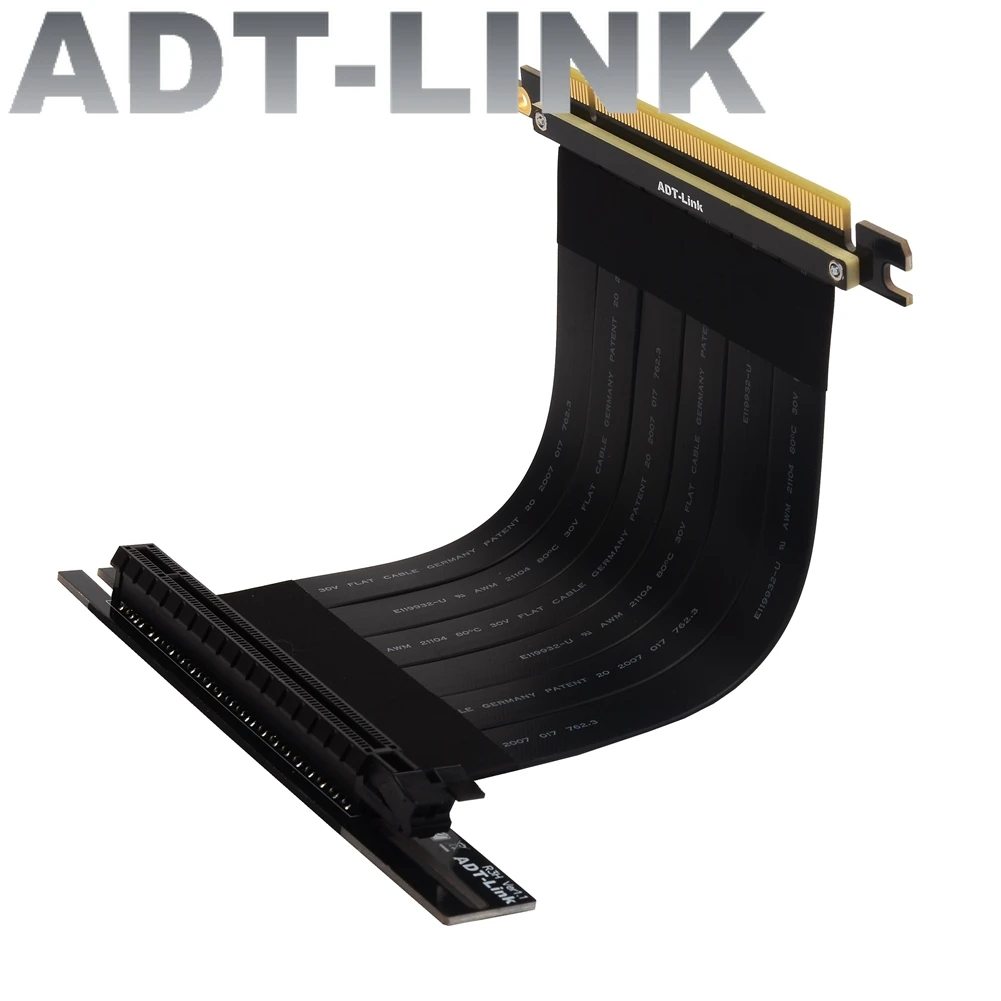 Nova Placa Gráfica Pcie 3.0×16 Riser Cabo Gen3.0 16x Cabo de Extensão do Jogo para o Case do tt Atx de Antecec Coolmaster Msi Phanteks 2022 Cabos de computador e conectores