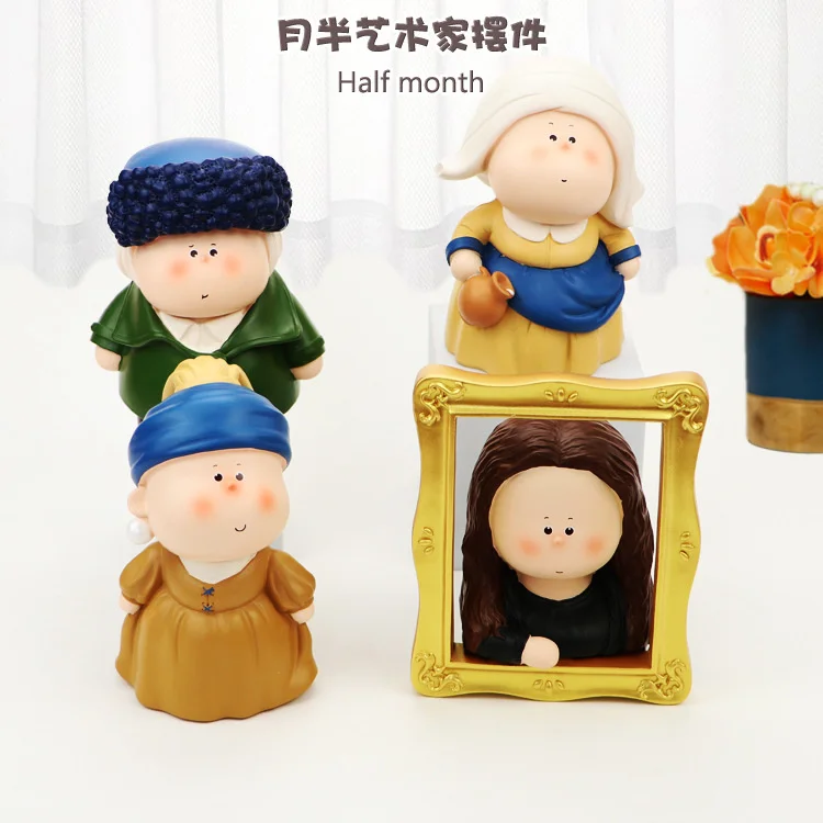 

Серьги в форме полумесяца с жемчугом для девочек, Креативные украшения, аксессуары для дома, большая художественная галерея, настольное мал...