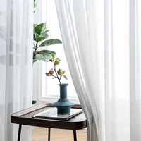 lism soild tulle sheer window curtain for living room the bedroom modern tulle organza curtains fabric blind drape for kitchen