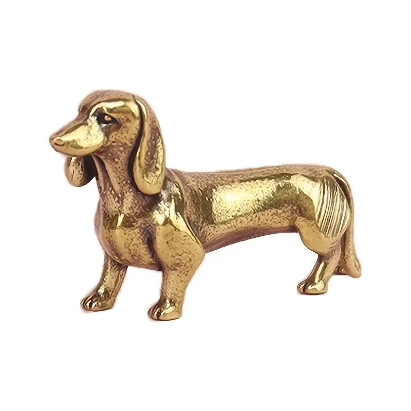 

Латунная статуя таксы