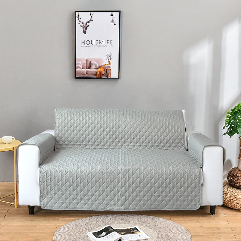 

ARICK Waterproof Sofa Cover Quilted Anti-wear Couch Cover for Dogs Pets Kids Recliner Armchair Furniture Slipcovers 1/2/3 Seater