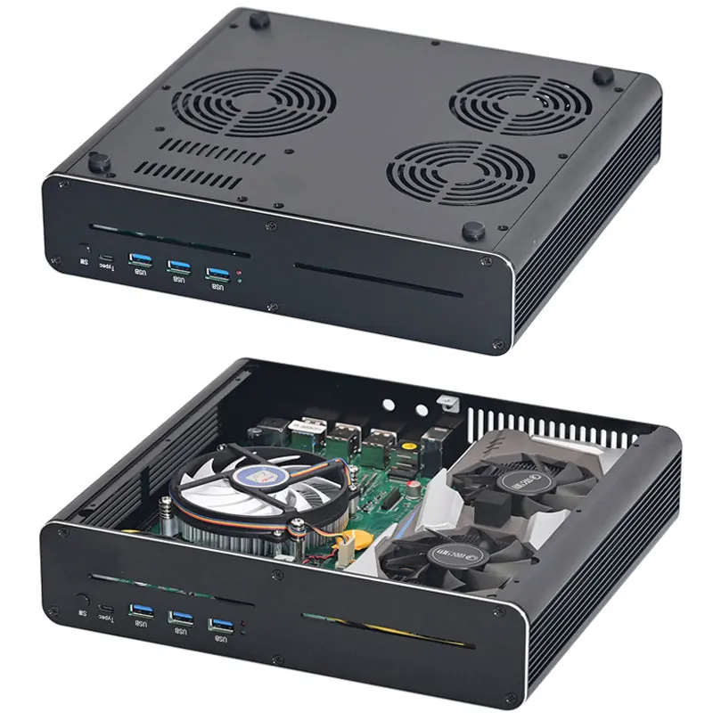 Игровой мини-ПК Intel Core i9 9880H i7 10870H GTX 1650 1060 2 * DDR4 NVMe SSD Настольный компьютер NUC Windows 11/10
