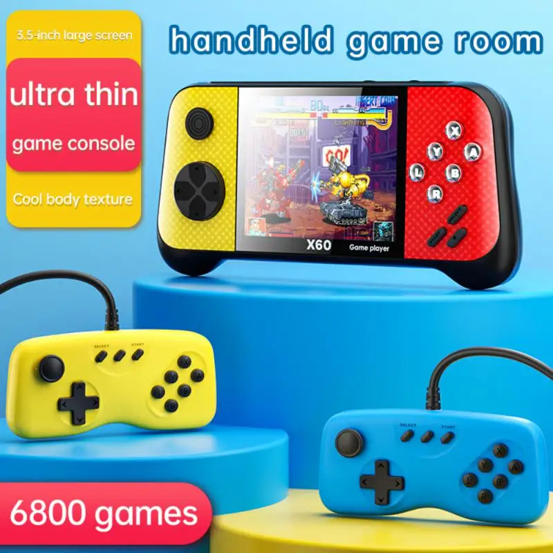 

Game Players Portable Retro X60 Video Game Console Player 3.5 Inch Handheld Game Console Game Console Video Player With 8gb Rom