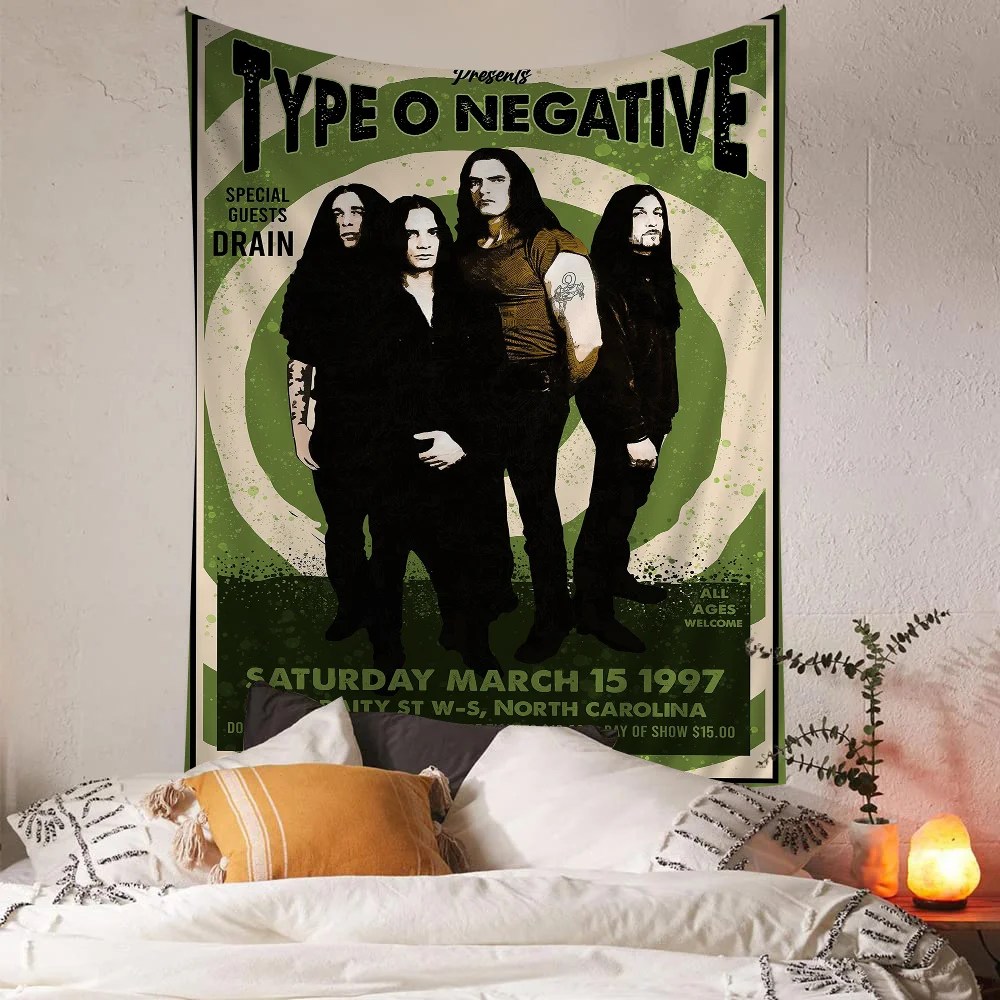 Rock Band T-Type O-N-Negative Self-adhesive Art Poster HD Quality Wall Retro Posters For Home Decor