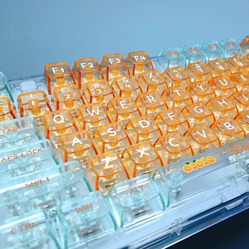 Набор оранжевых клавиш с Вигор прозрачные брелоки для механических ключей