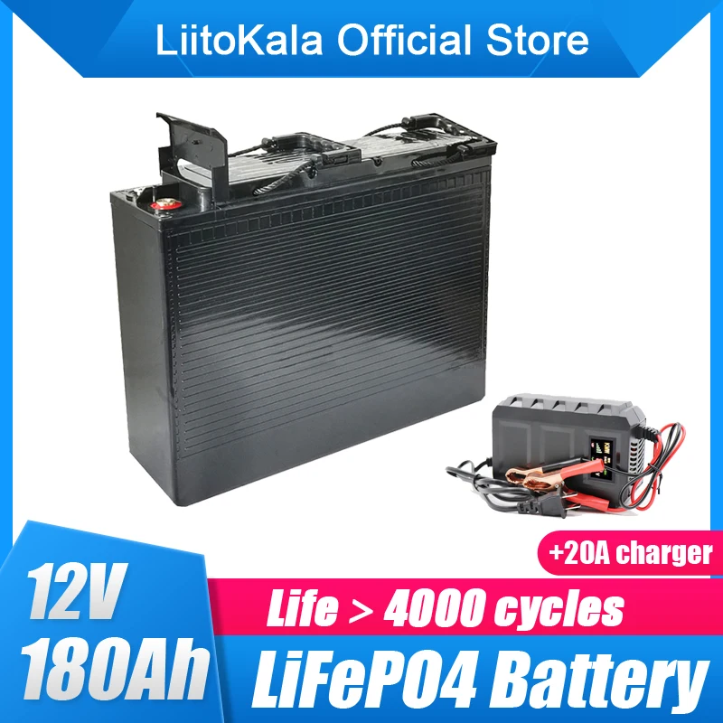 

Литиевая батарея LiitoKala, 12 В, 4000 Ач, 12,8 циклов, для внедорожников