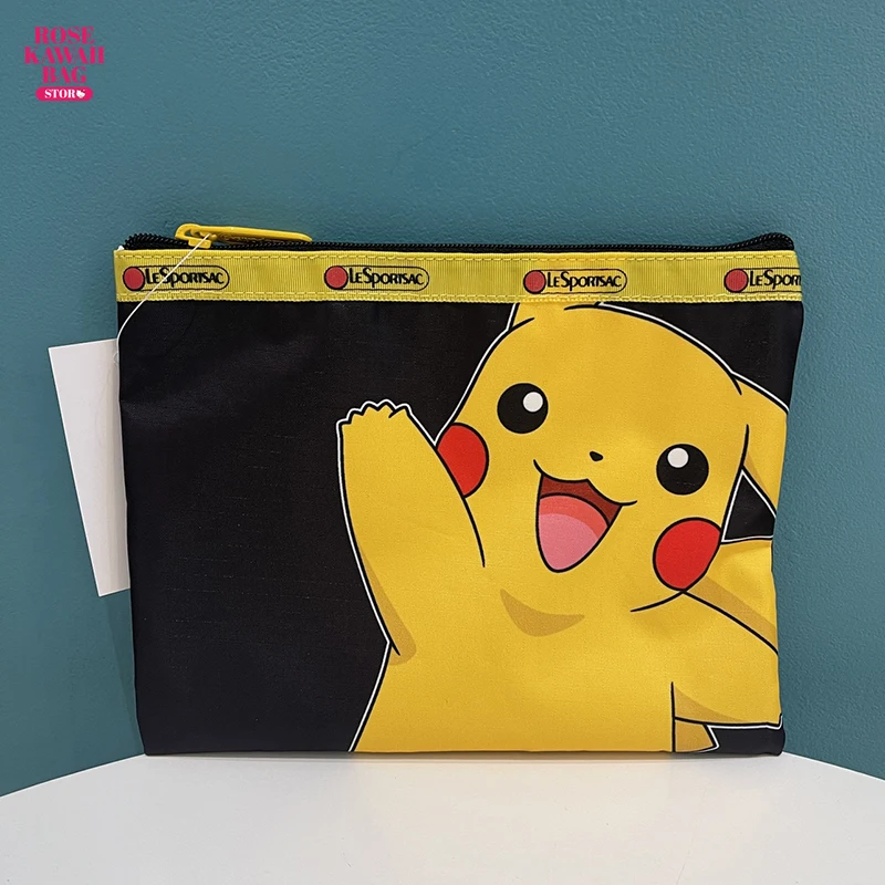

Kawaii Pikachu Bag Cute Big Wallet Coin Purse Cartoon Handheld Small Square Bag Cute Pikachu Makeup Storage Bag for Girls Gifts