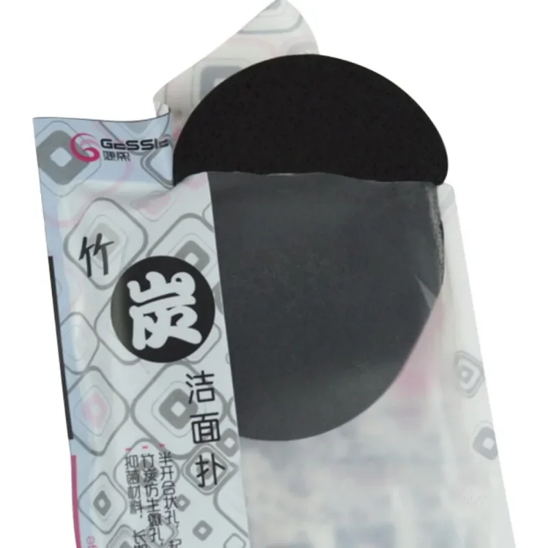 1 шт. натуральная мягкая губка из черного бамбука