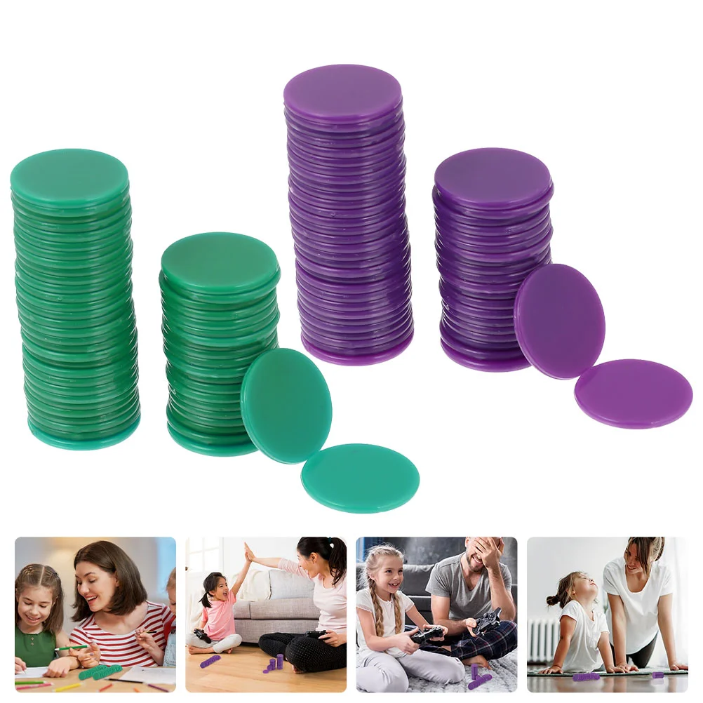 

1 Set Multipurpose Durable Round Practical Learning Counting Game Chips Plastic Gambling Chips