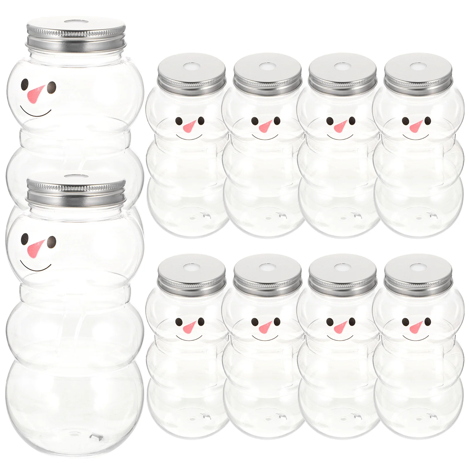 

Clear Beverage Containers Christmas Drink Bottle Biscuit Tin Gift Wrapping Bottles