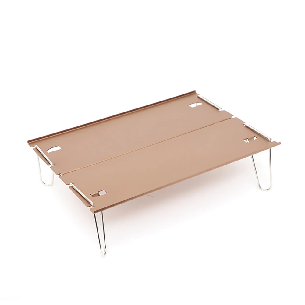 

Mini Desk Folding Table Portable Stainless Steel Table Waterproof 30x21x8(unfold) Aluminium Aloy Aluminum Alloy