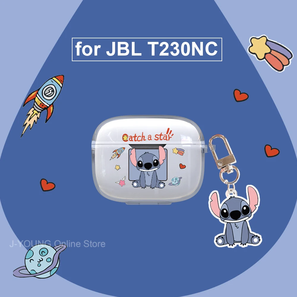 

Cute Earphone Case for JBL Tune 230NC Case for JBL T230NC Transparent Cartoon Case Wireless Earphones Charging Case Accessories