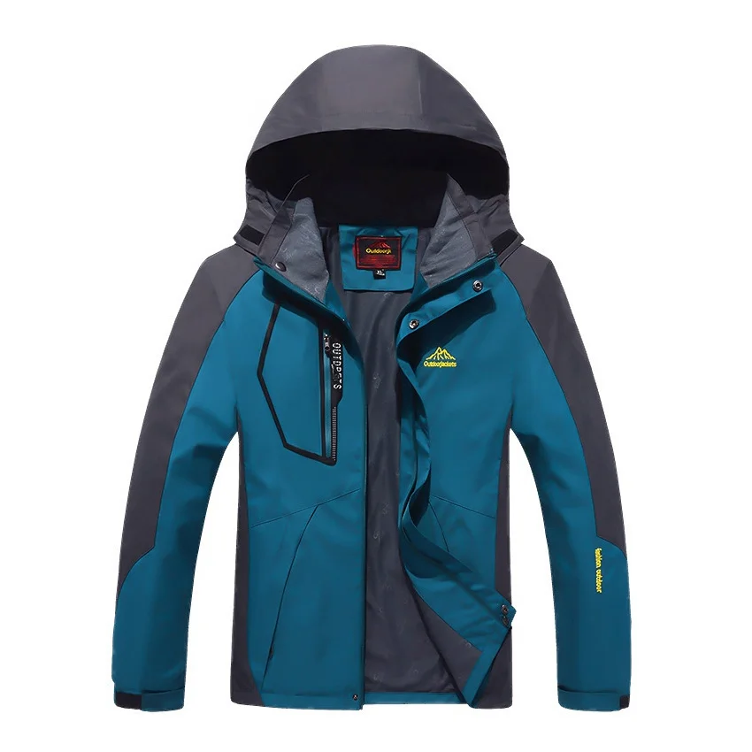 

Men's Waterproof Hiking Jacket Large Size Windproof Windbreaker Camping Hunting Running Trekking Fishing Coat Men Outdoor