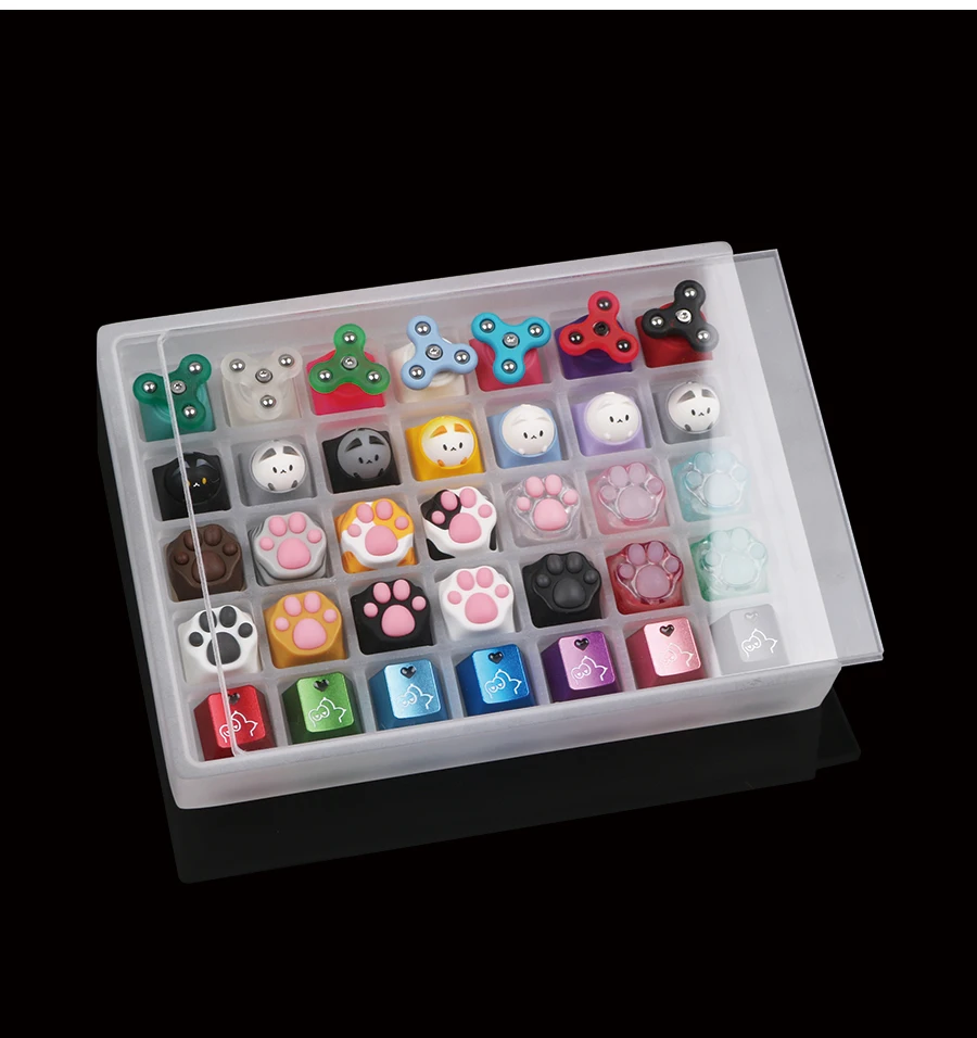 

7 x 5 Acrylic Keycaps Box Keyboard SA OEM Cherry DSA XDA Profile Keycaps Box for GMK Keycap Set Stock Collection