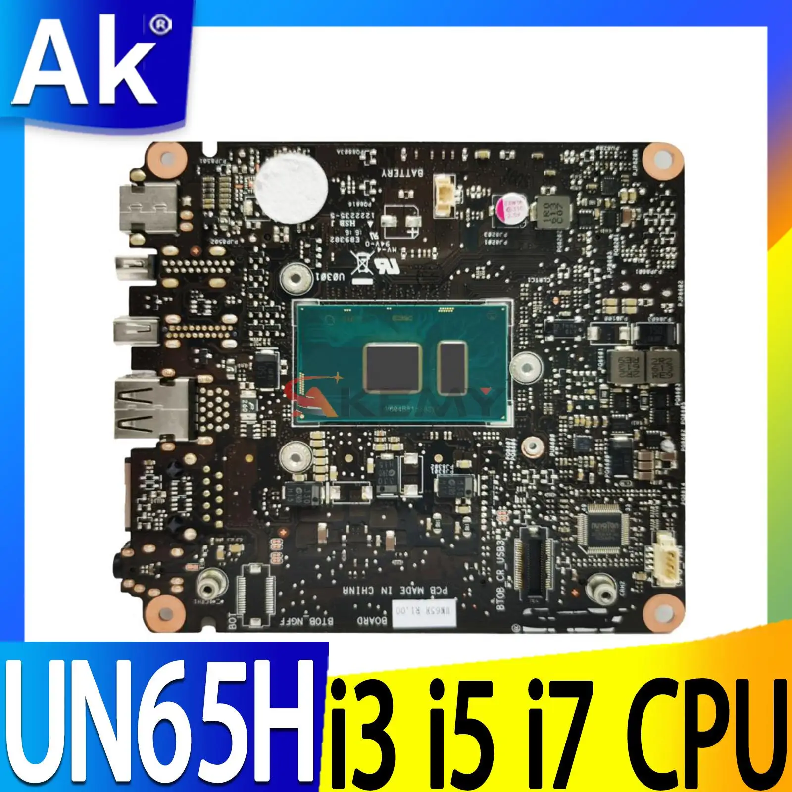 UN65H Материнская плата ASUS vivсеребристые UN65 материнская плата для ноутбука с I3-6100U I7-6500U CPU Test work 100%
