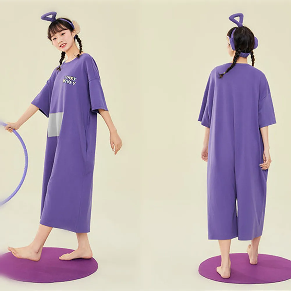 Летние крутые домашние пижамные Комбинезоны 4 цветов для косплея с коротким