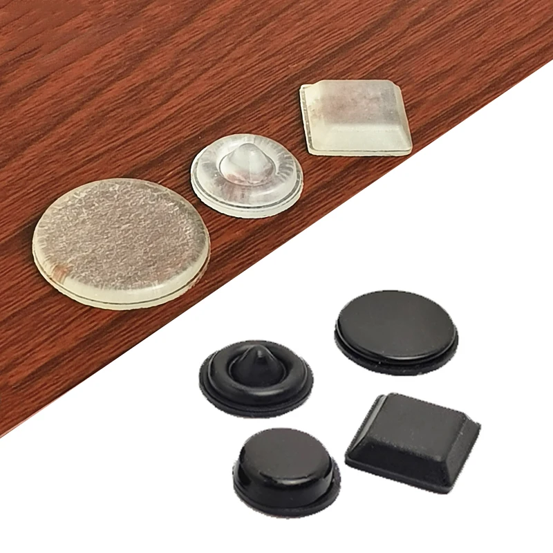 door stopper silicon rubber kitchen cabinet self adhesive stop damper buffer pad furniture hardware 40 grainslot 12 7x3mm black free global shipping