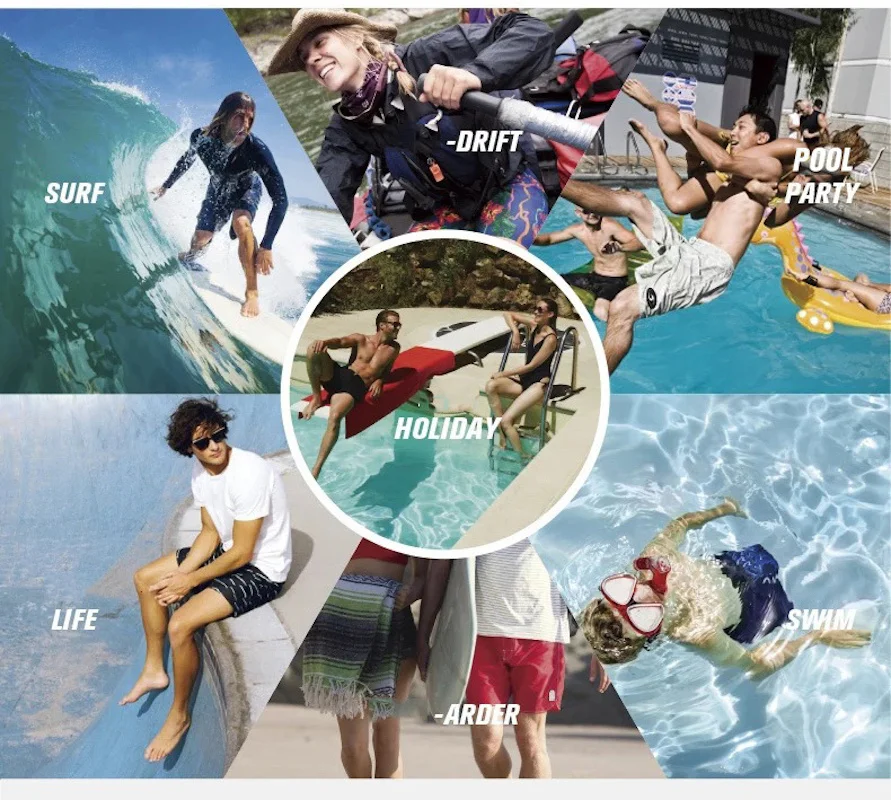 BoardShorts Classic Brand 4-Way Elasticity For Men Bermuda Beach Shorts Quick-dry Waterproof Beach Surf Pants