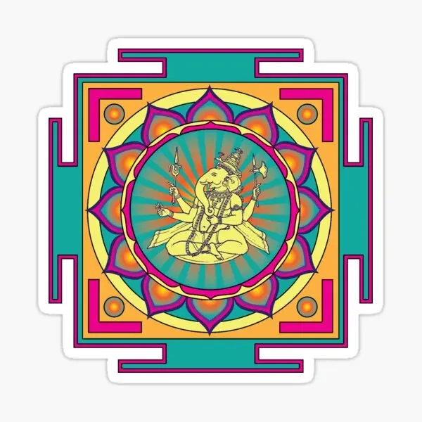 

Ганеша, Индия, буддийская наклейка для кемпера, настенного грузовика, велосипедного фургона, стола, шлема для комнаты, внедорожная автомобильная наклейка, аксессуары, настраиваемые