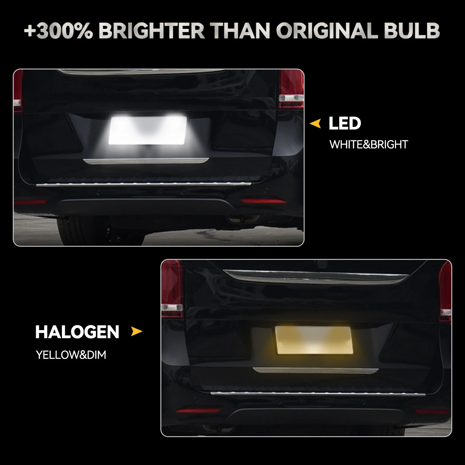 2X светодиодный задний фонарь номерного знака для Benz Vito Viano W639 2003-2014 Sprinter W906 2006-2018