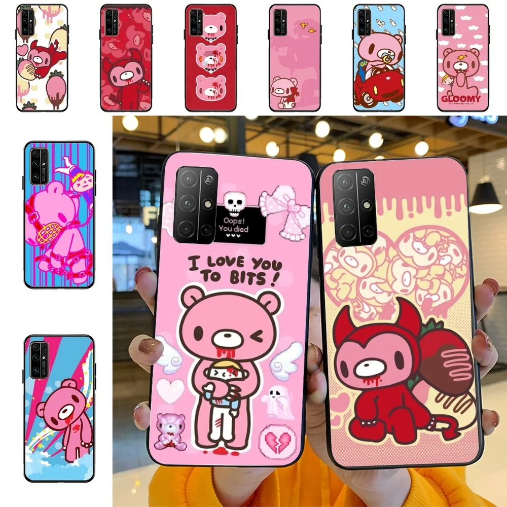 G-Gloomy B-Bear Cute Phone Case For Huawei Honor 10 Lite 9 20 7A 9X 30 50 60 70 Pro Plus Soft Silicone Cover