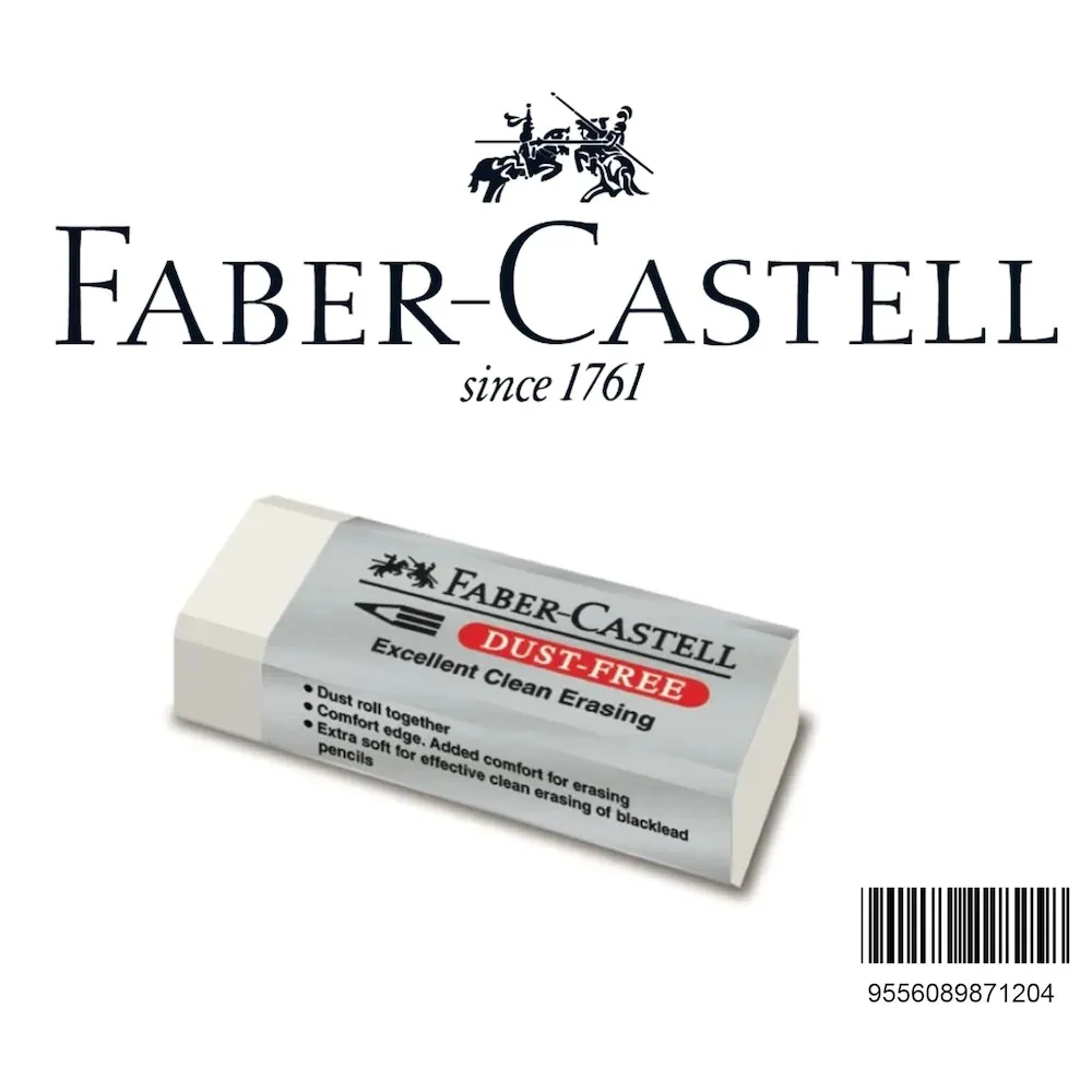 

Faber Castell, ластик без пыли, большой размер, Белый (№ 20)