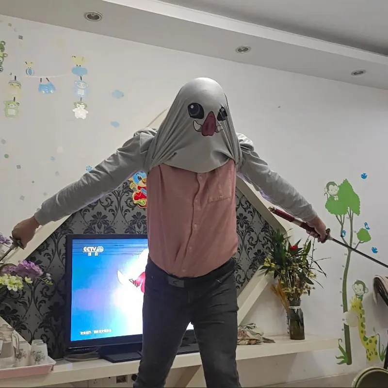 Inosuke Tops Demon Slayer Anime Cosplay Shirts Kimetsu No Yaiba Print T-shirt Casual Sports Style Yoga T shirt