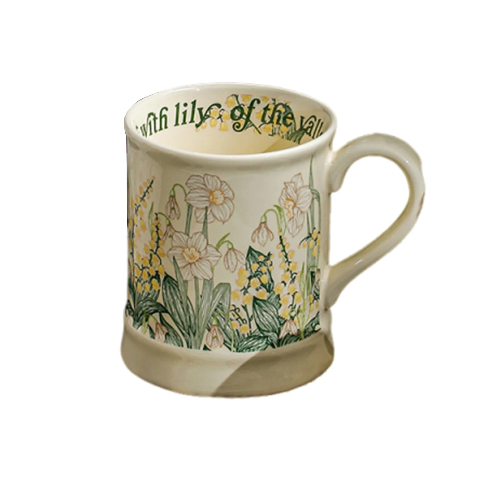 

Керамическая кружка faroot с цветочным принтом 350 мл