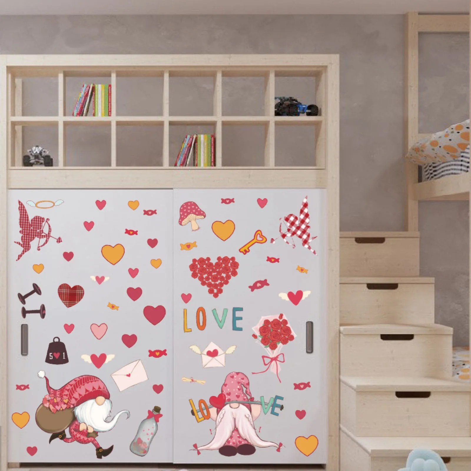 

New Valentine'S Day Cupid Dwarf Funny Fridge Stickers For Fridge Metal Door Office Cabinets Skateboard For Bicycle Guitar Laptop
