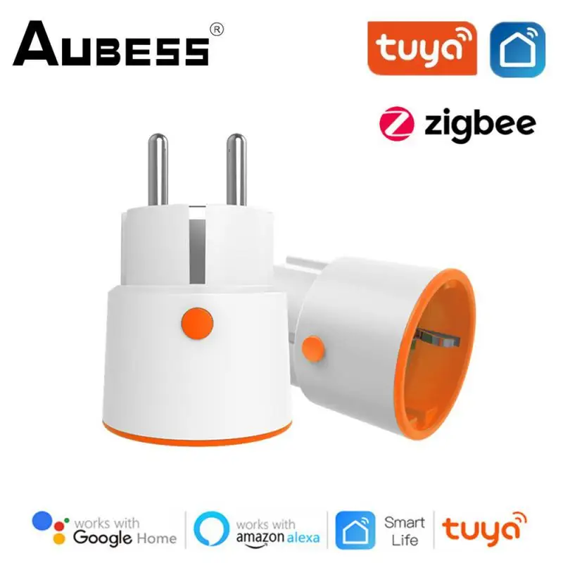 

Aubess Smart Plug ZigBee Socket EU 16A Power Monitor Tuya SmartLife APP Control Works With Alexa Google Assistant Yandex Alice