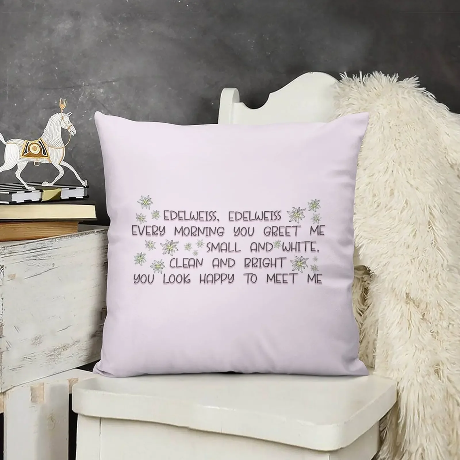 Звук музыки тексты песен Эдельвейса наволочка рождественская роскошная подушка