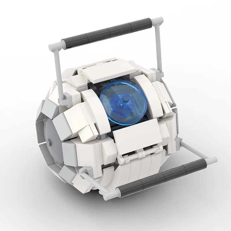 Фото Классическая художественная игра Future Science Apertured Portal 2, белый телепортный робот, строительные блоки, модель «сделай сам», детские игрушки-головоломки, подарок №2