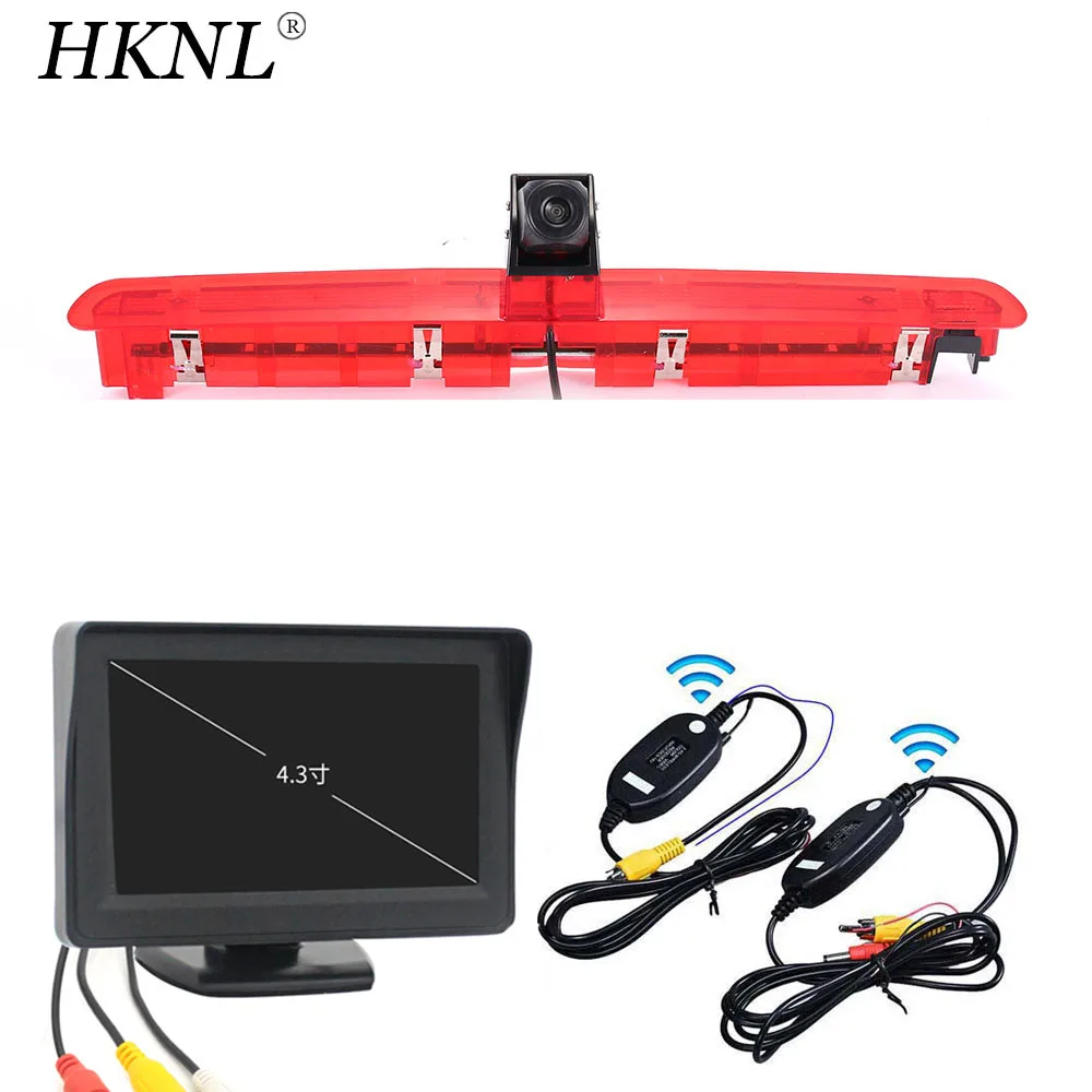 HKNL CCD HD Автомобильная камера заднего вида с 4 3-дюймовым монитором 2 ГГц