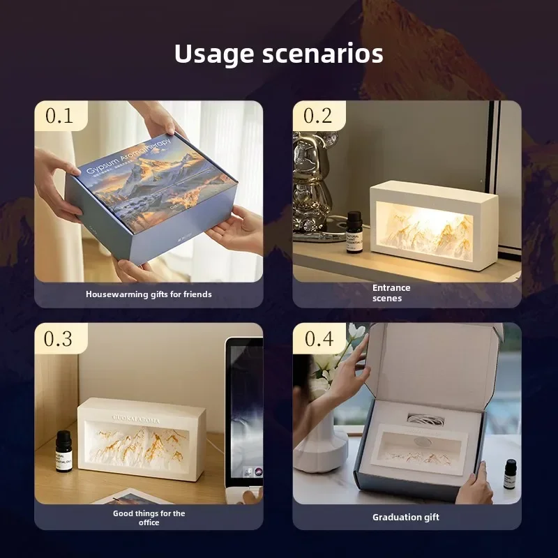 Rizhao Jinshan Fire Free Ароматерапия Ночник для спальни Премиум Подарочная коробка