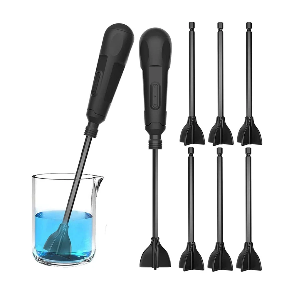 

Resin Mixer with 7 Pcs Paddles, Epoxy Mixer for Minimize , for Drill, Resin Stirrer Paddles for Silicone Mixing